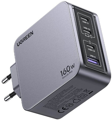 Ugreen Nexode Pro 160w USB-C Ladegerät 4-Ports Mini GaN Schnellladegerat
